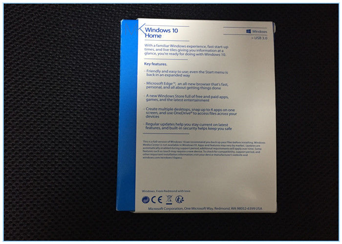 Microsoft Windows Software, Windows 10 Beranda Full Version 32 & 64-bit USB Flash Drive Kotak eceran