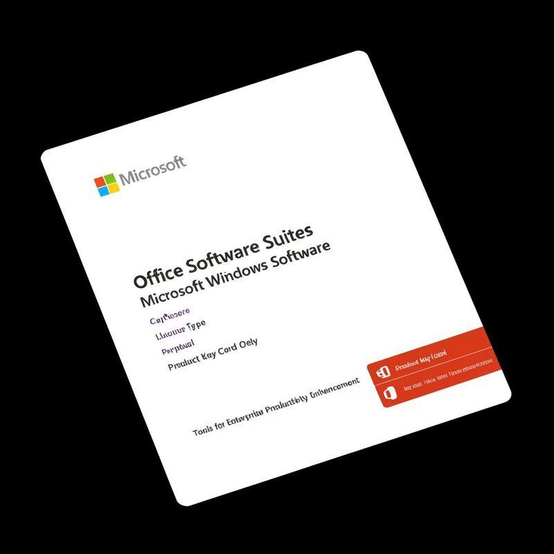 Office Software Suites Microsoft Windows Software License Type Perpetual Product Key Card Hanya Alat untuk Peningkatan Produktivitas Perusahaan