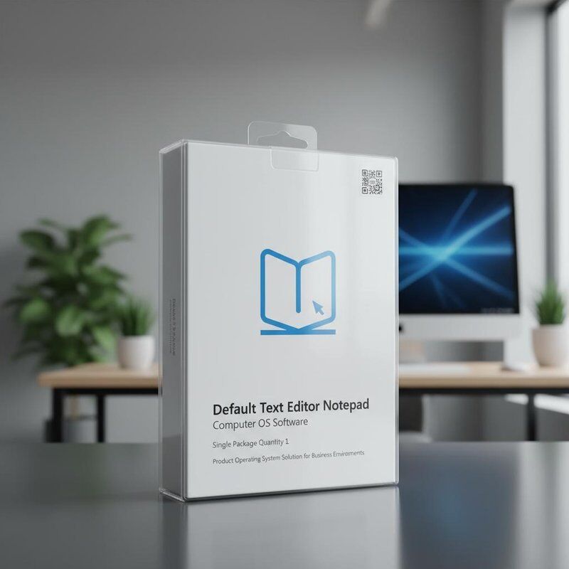 Editor Teks Default Notepad Komputer OS Perangkat Lunak Jumlah Paket Tunggal 1 Produk Sistem Operasi Solusi untuk Lingkungan Bisnis