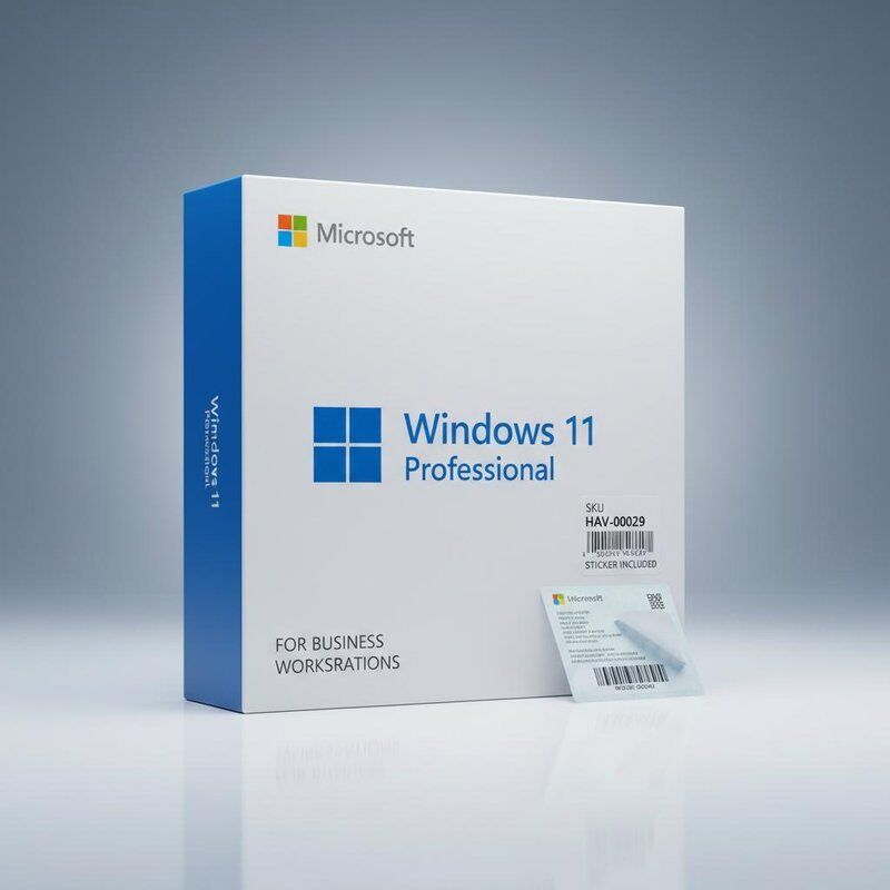 Tampilan 800x600 Microsoft Windows 11 Professional Sku HAV-00029 Sticker Termasuk Solusi Perangkat Lunak untuk Workstation Bisnis